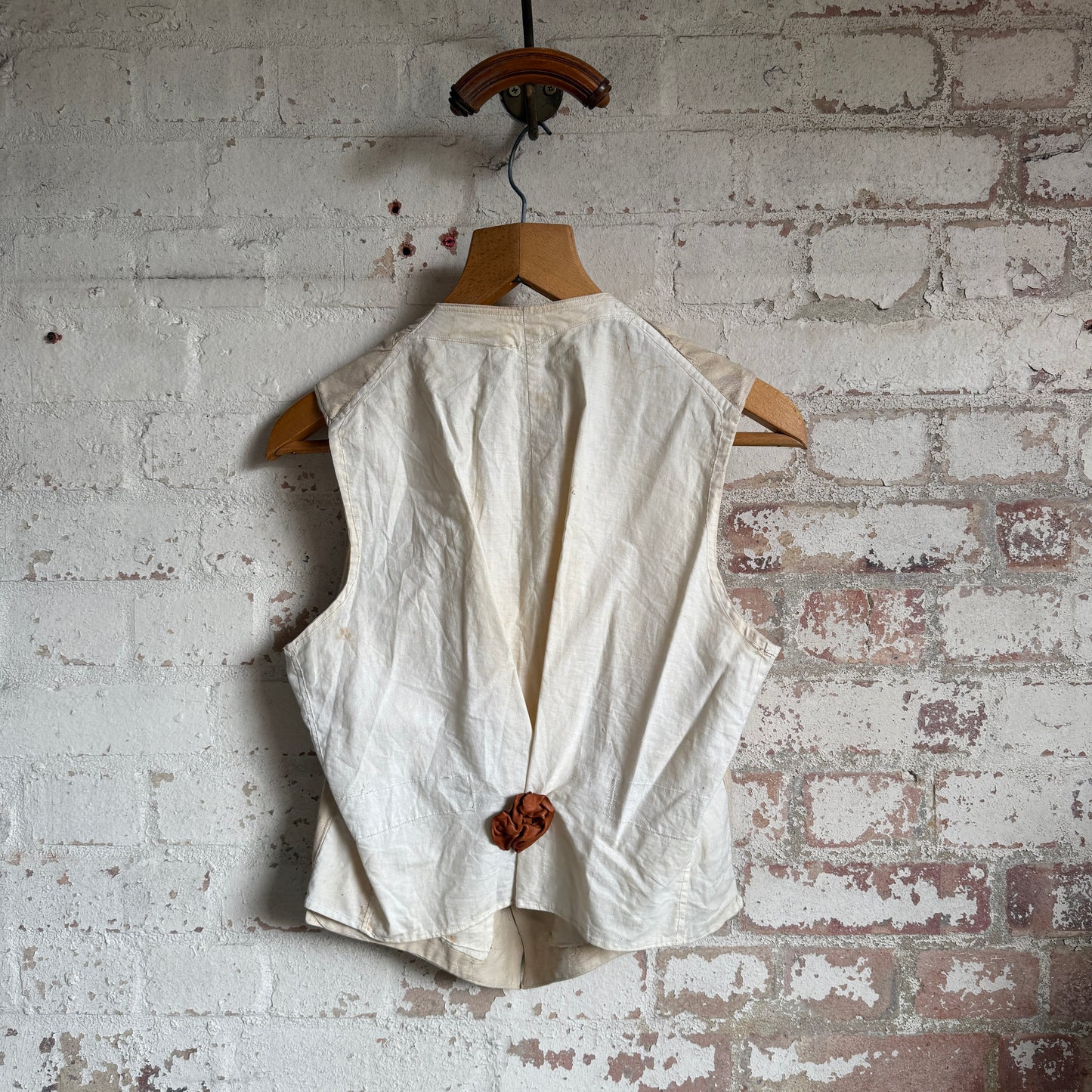 Vintage Edwardian British Raw Silk Waistcoat