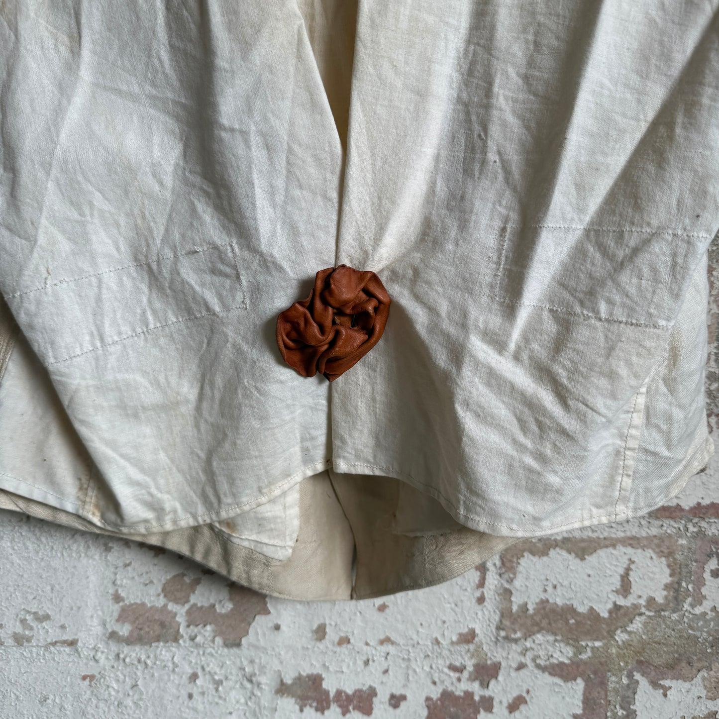 Vintage Edwardian British Raw Silk Waistcoat