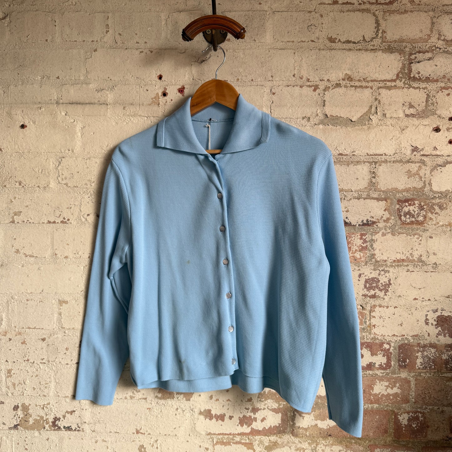 1970s Blue Button Up Shirt