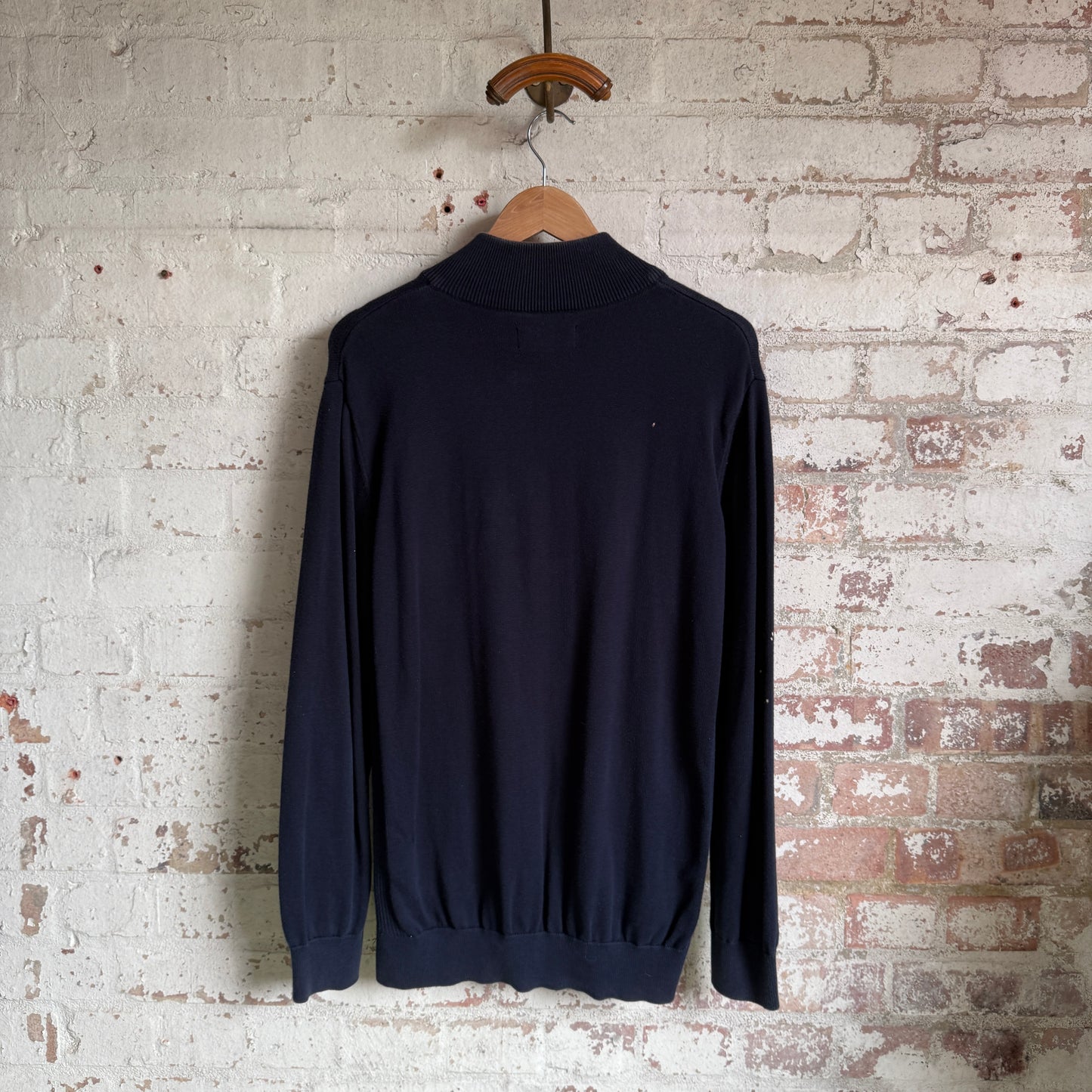Navy Barbour Knitted 1/4 Zip Jumper