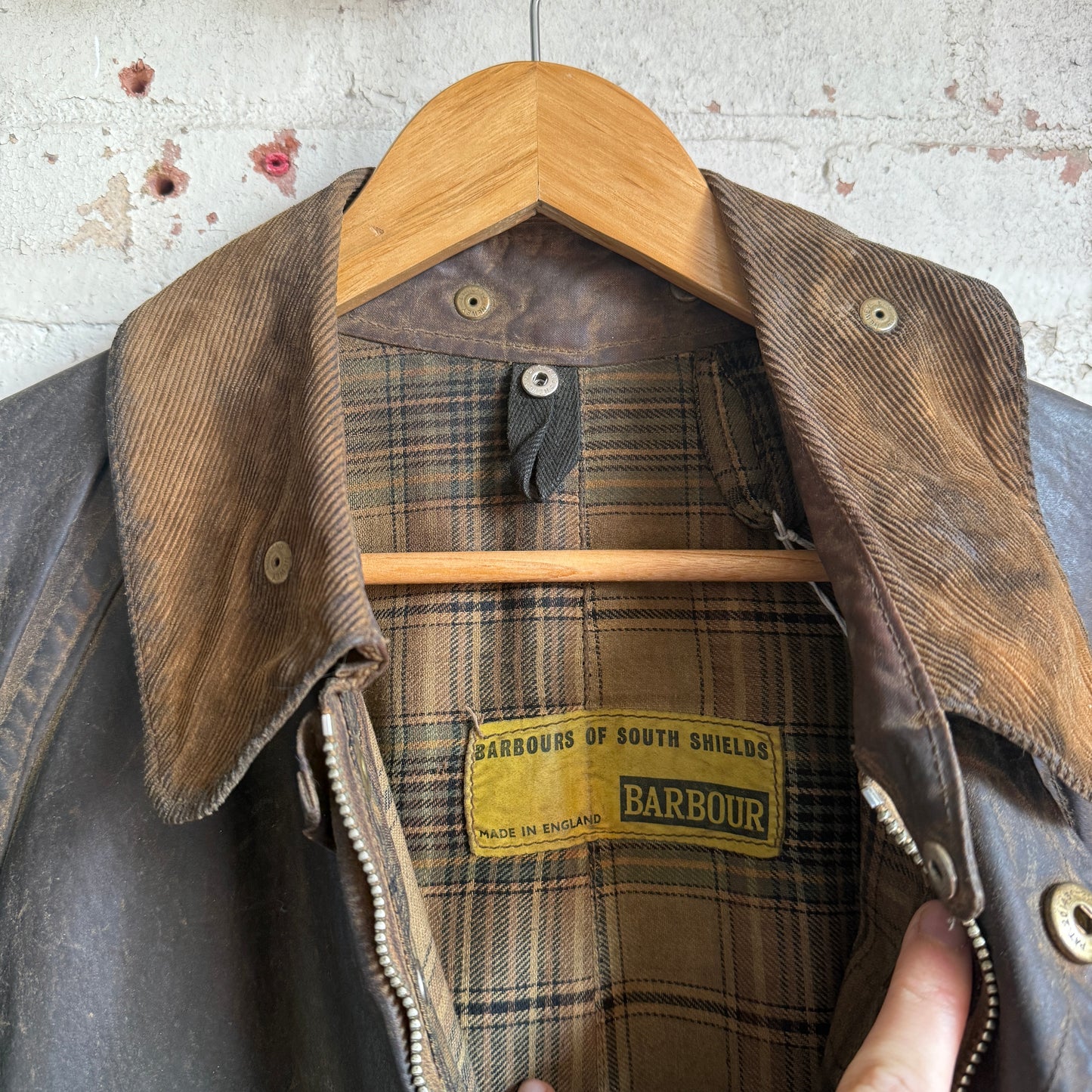 1960s Barbour Solway Zipper Yellow Label Jacket Coat