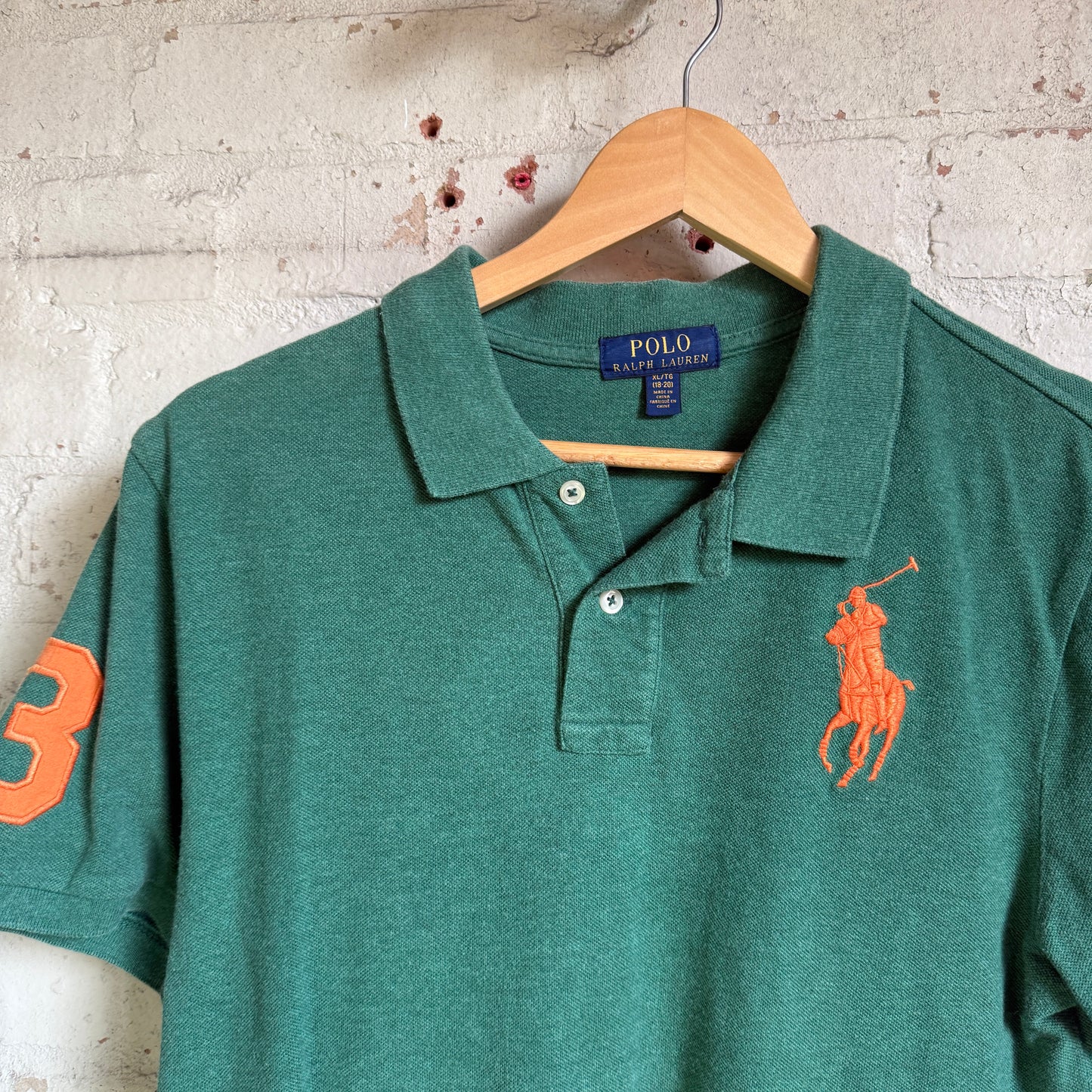 Vintage Green Ralph Lauren Polo Shirt Top
