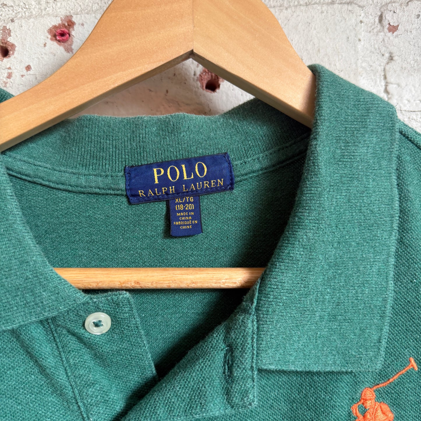 Vintage Green Ralph Lauren Polo Shirt Top