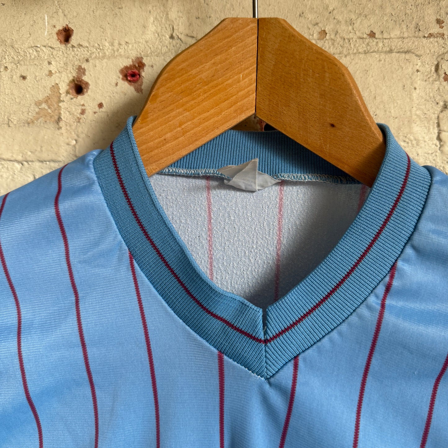 1970s Blue Long Sleeve Graphic Shirt