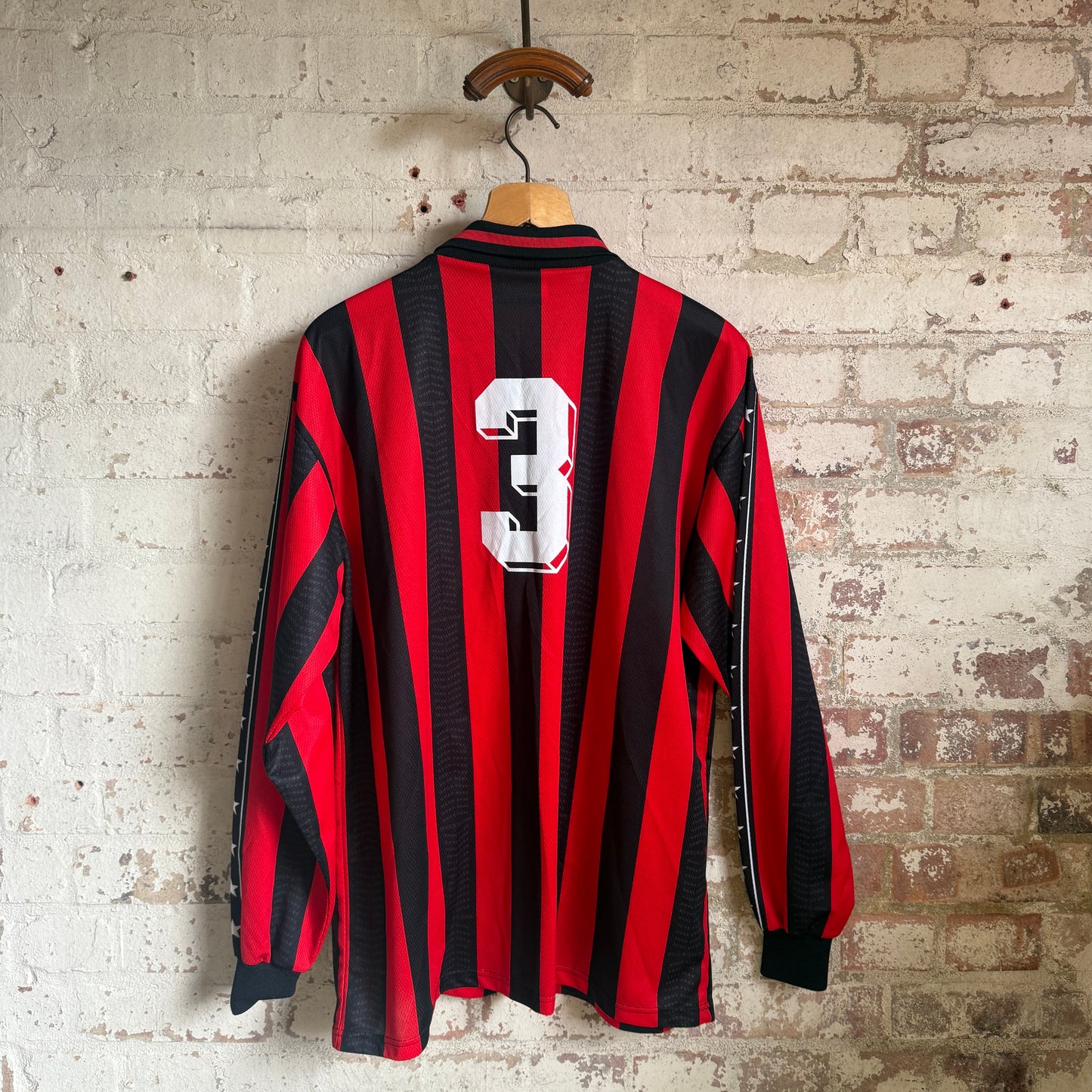 Vintage Red and Black Graphic Football Template Shirt