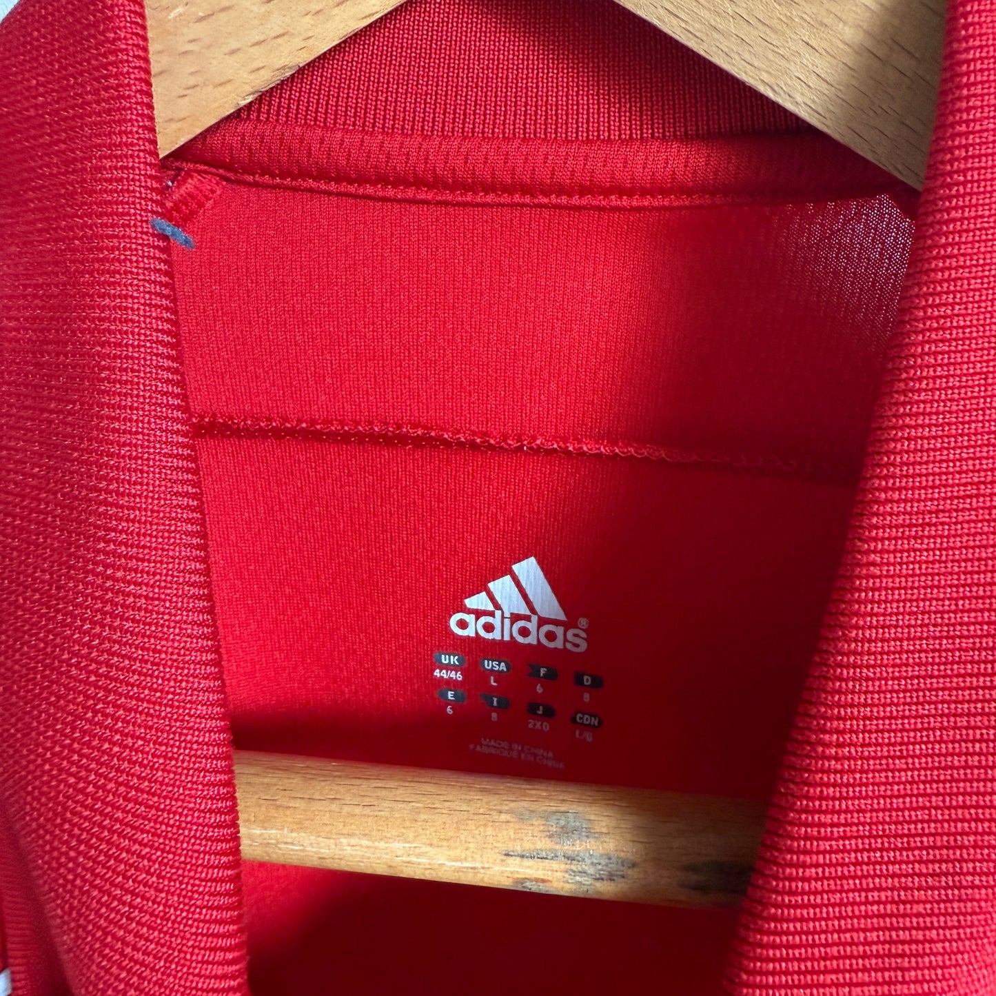 2000s Adidas Red Liverpool Training Polo Shirt