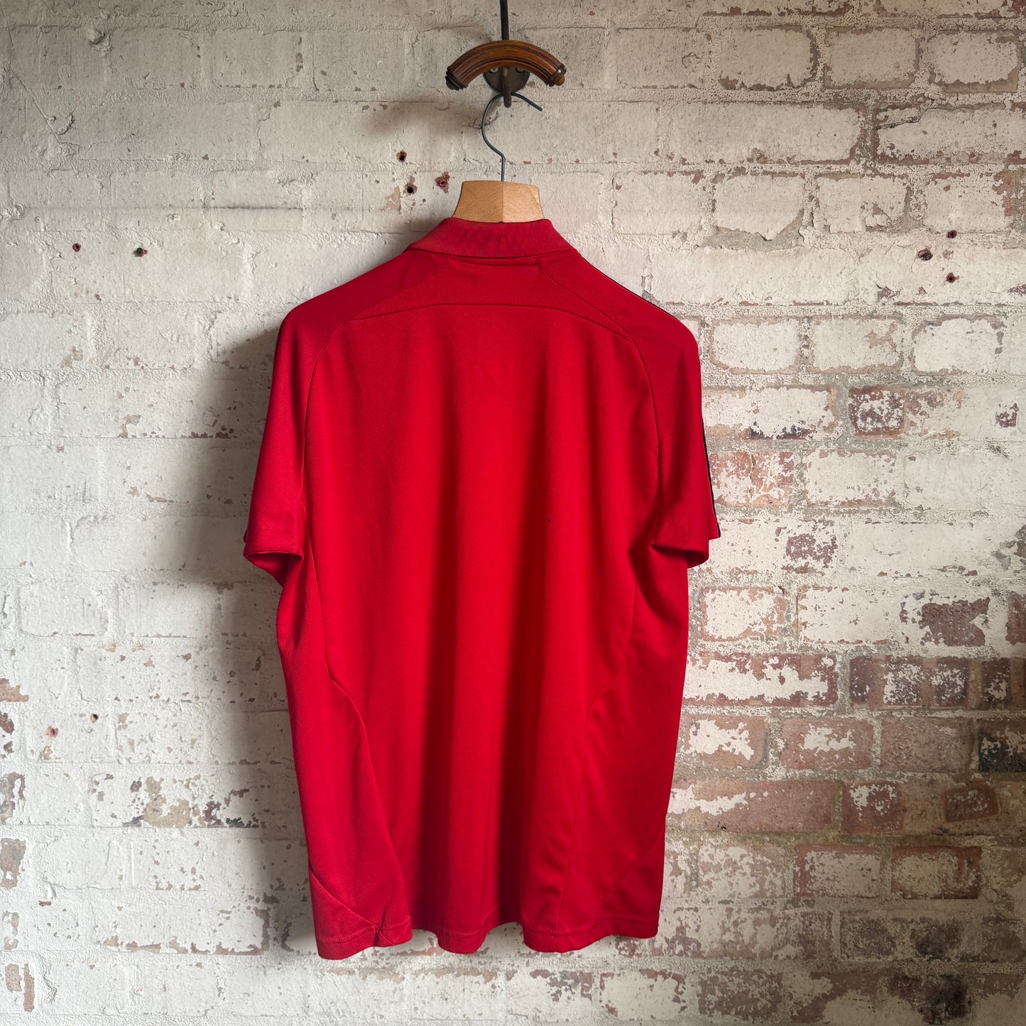 2000s Adidas Red Liverpool Training Polo Shirt