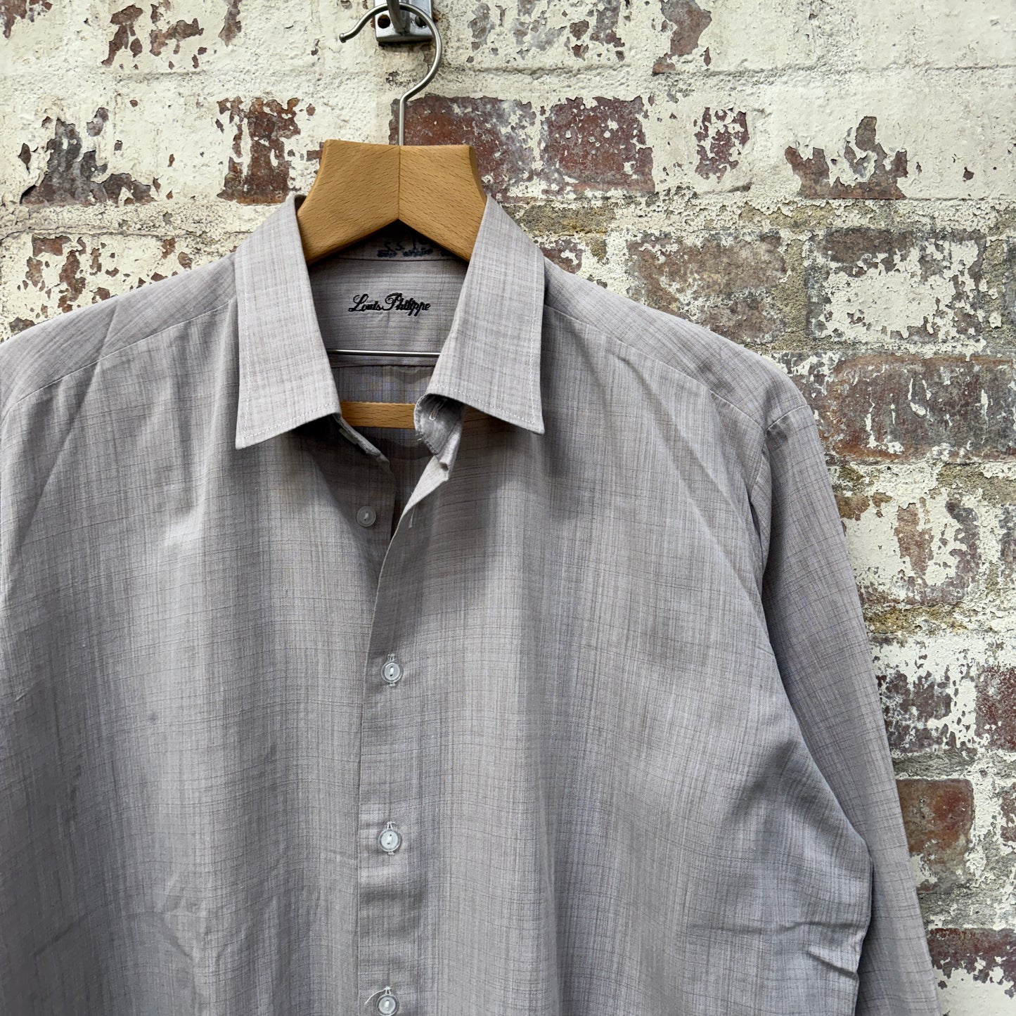 1980s Beige Button Up cotton Shirt - BBC Costume ?