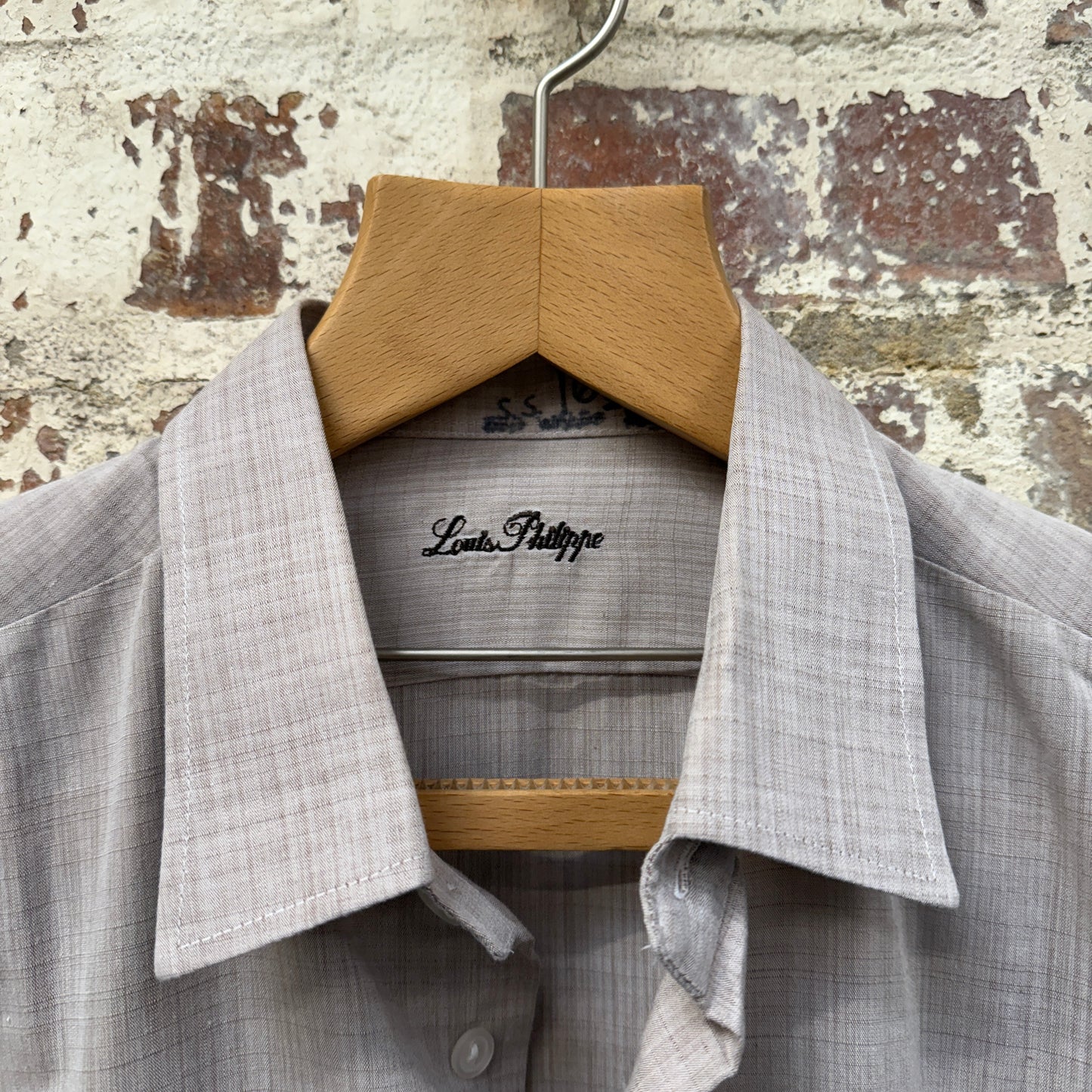 1980s Beige Button Up cotton Shirt - BBC Costume ?