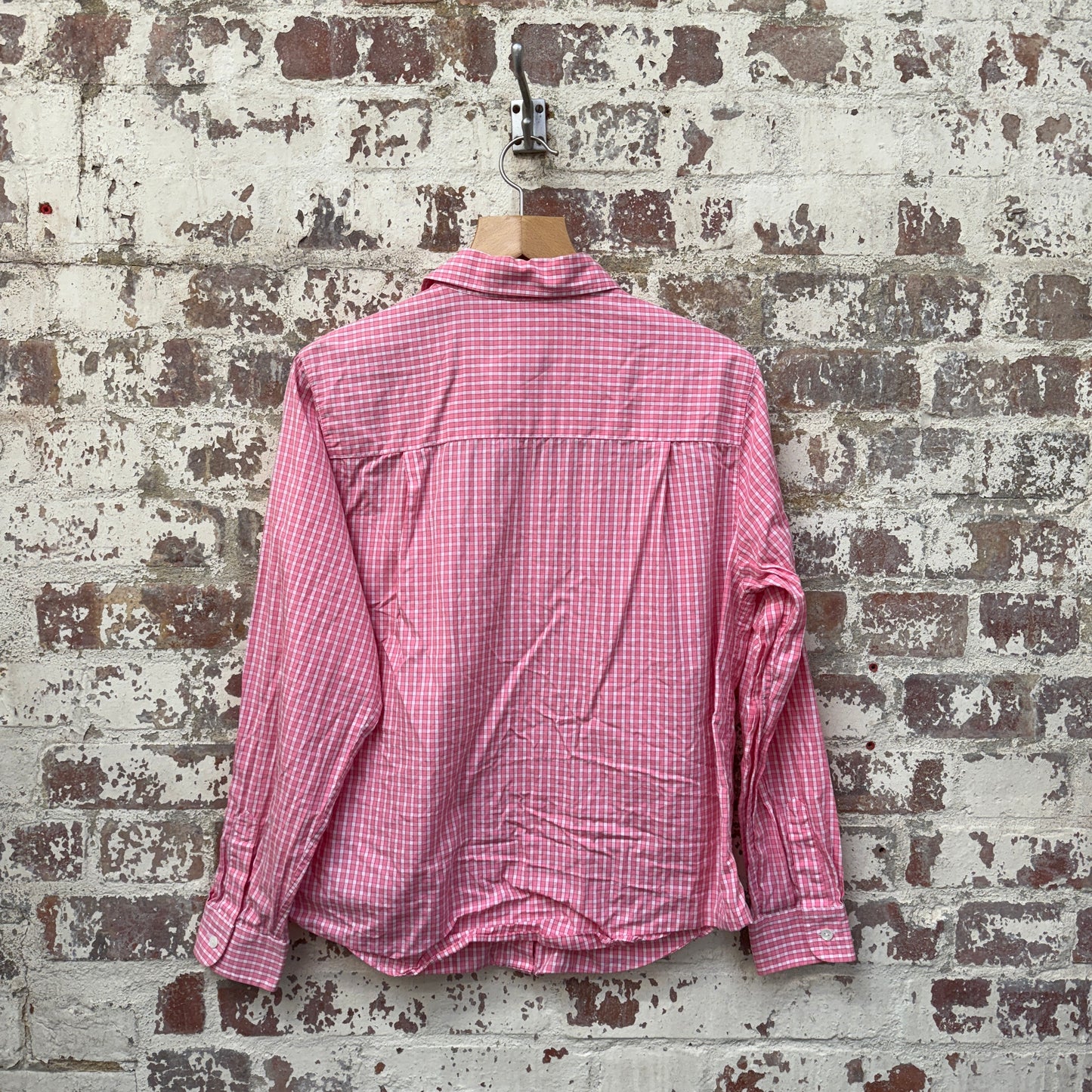 1990s Red Checkered Button Up Shirt