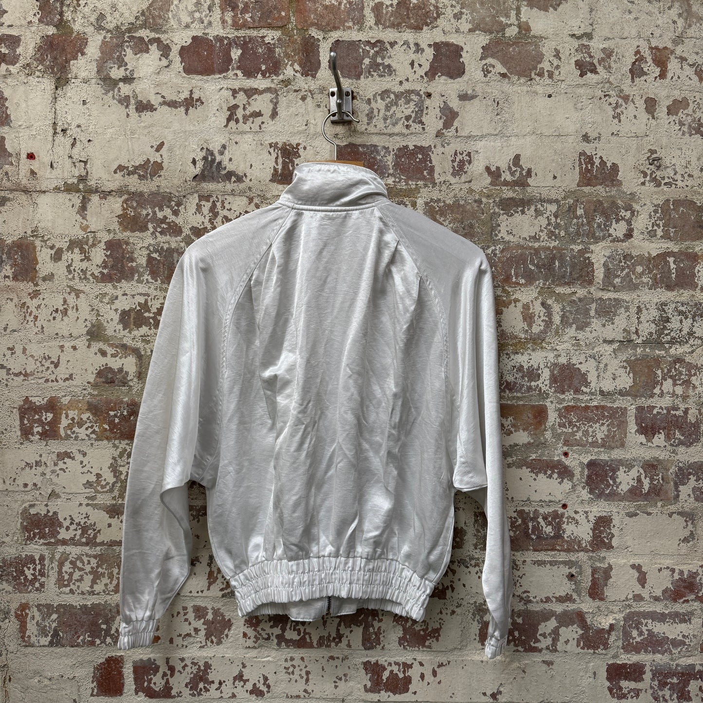 1980s White Ellesse Track Top