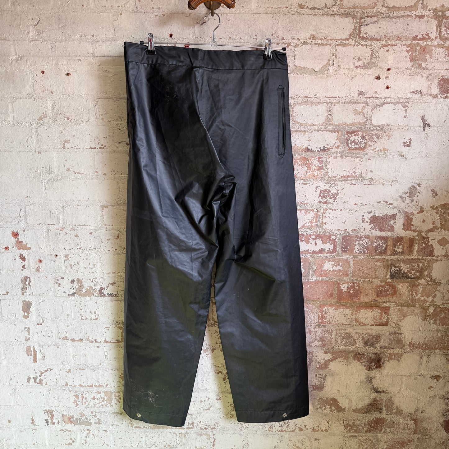 1950s Black PVC British Military Trousers