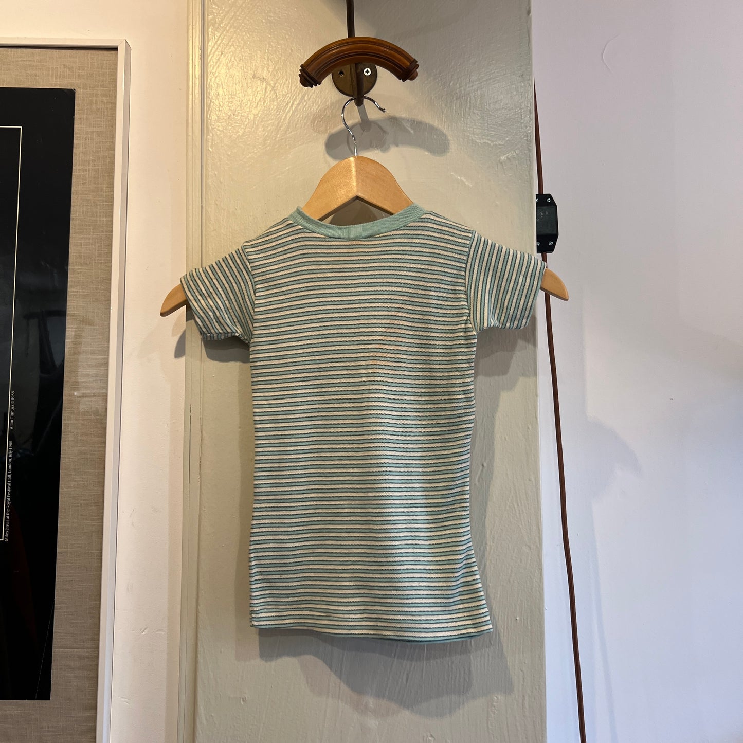 1970s Light Green Striped T-Shirt