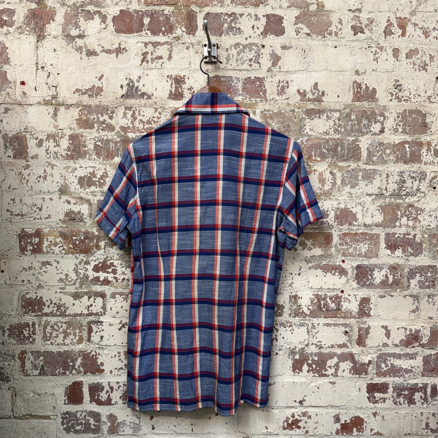 1970s Italian Checkered Button Up Shirt