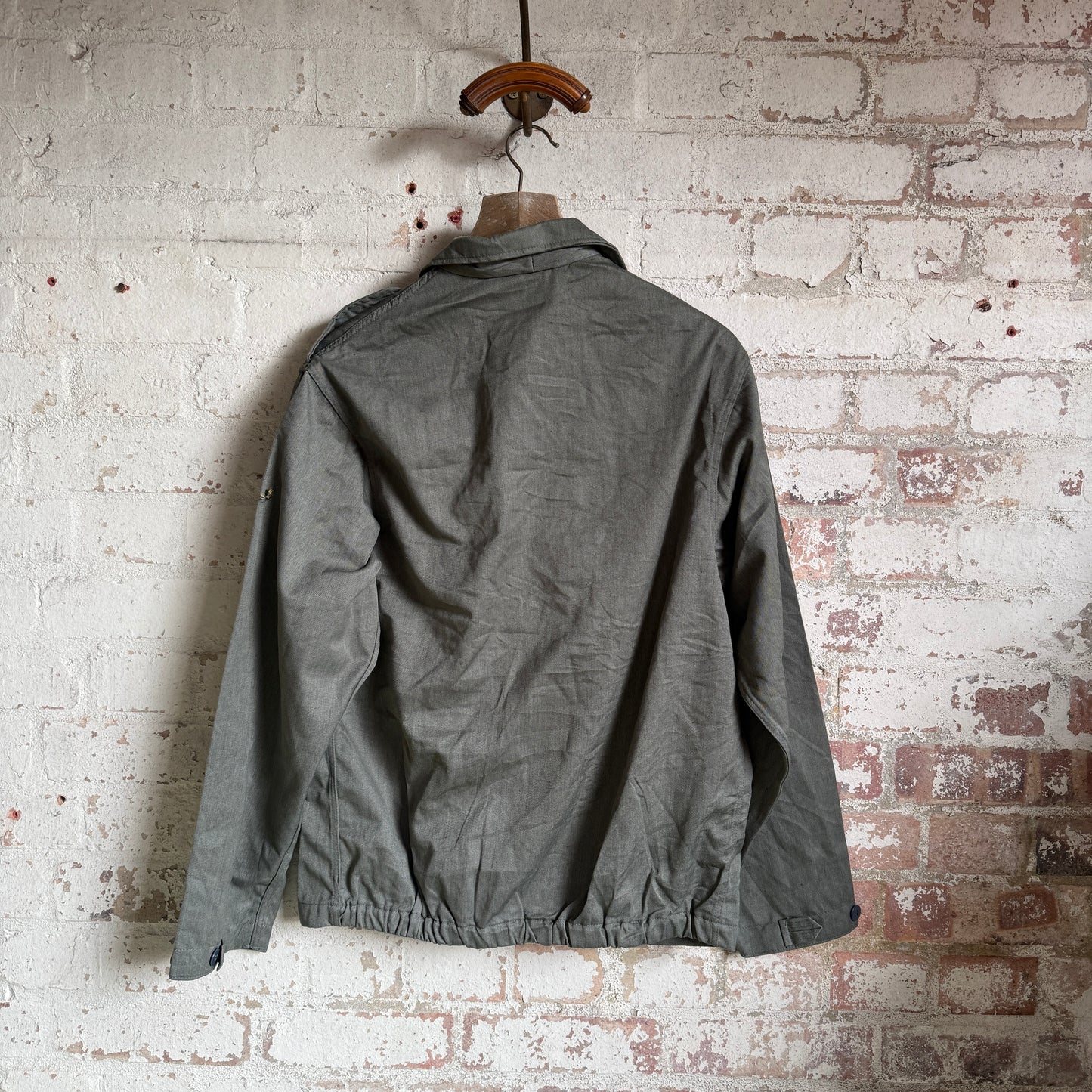 1980s Green Military Work Style Jacket