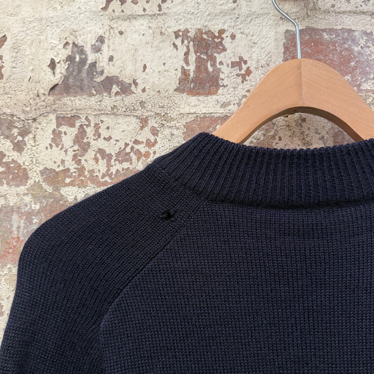 1980s Navy Fila Wool Knitted Track top Jumper