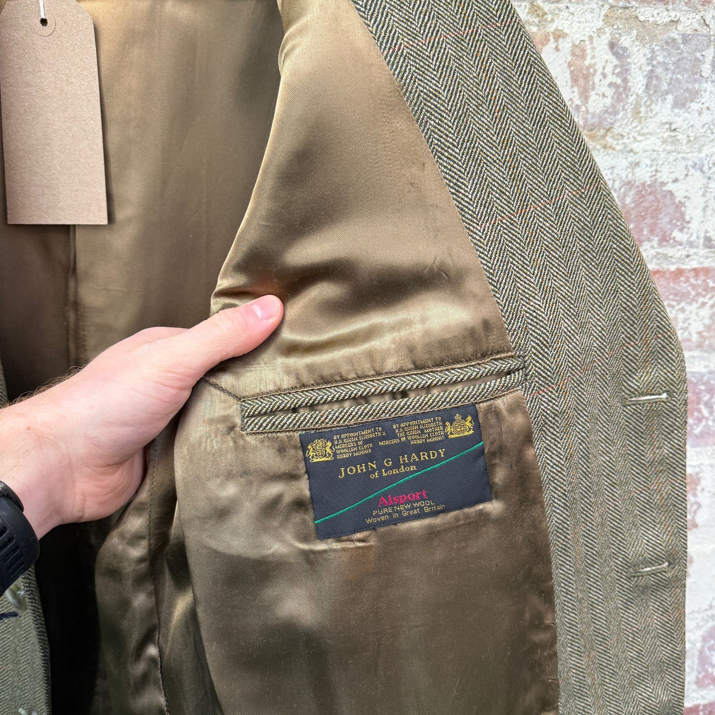 1980s Green John G Hardy Suit Blazer Jacket