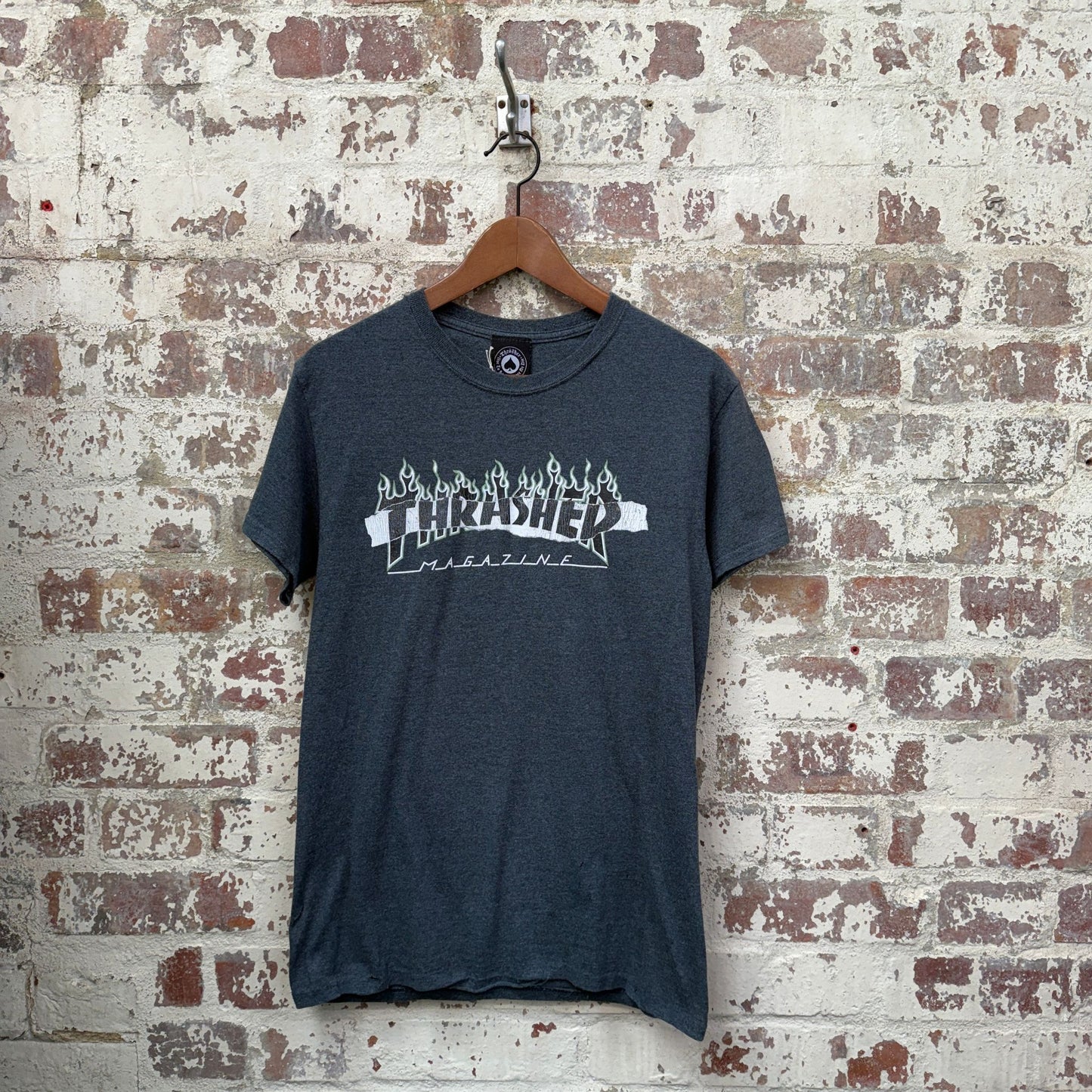 2000s Grey Thrasher Graphic T-Shirt
