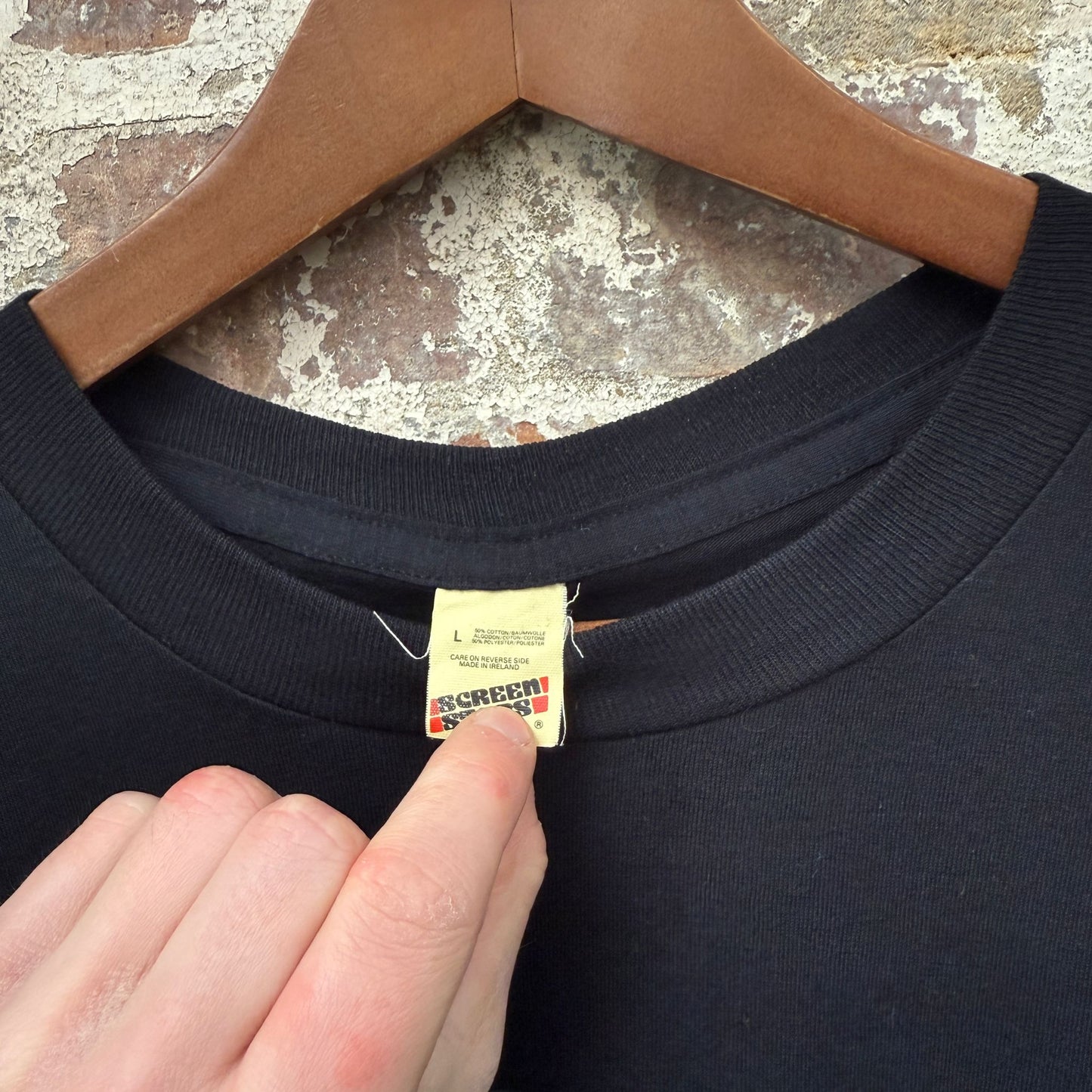 1980s Black Classified Graphic T-Shirt