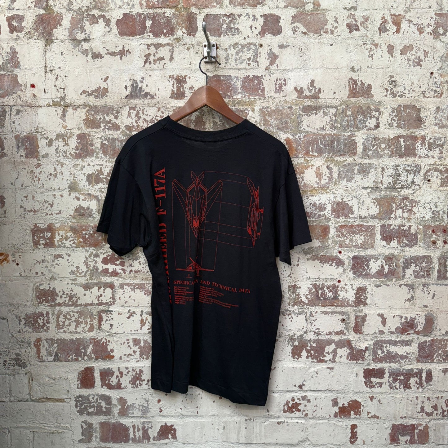 1980s Black Classified Graphic T-Shirt