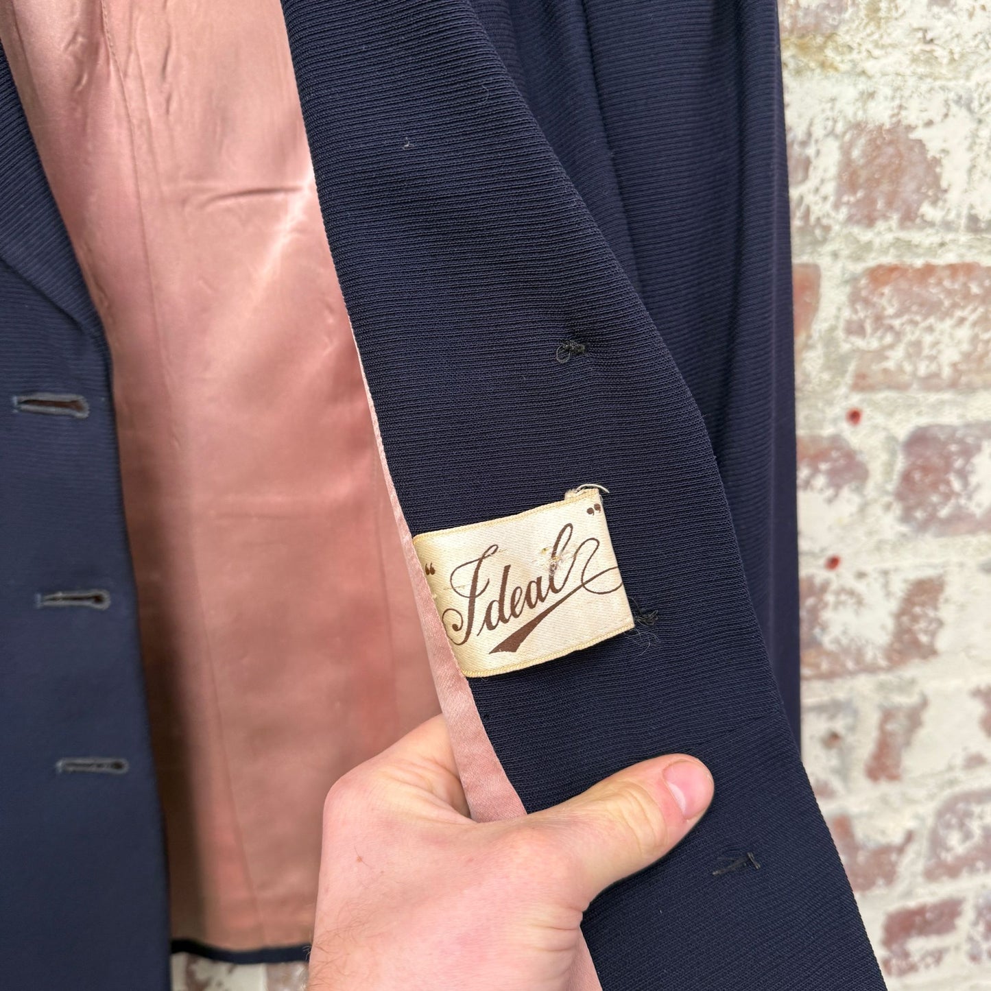 1940s Navy British Ideal Blazer Jacket