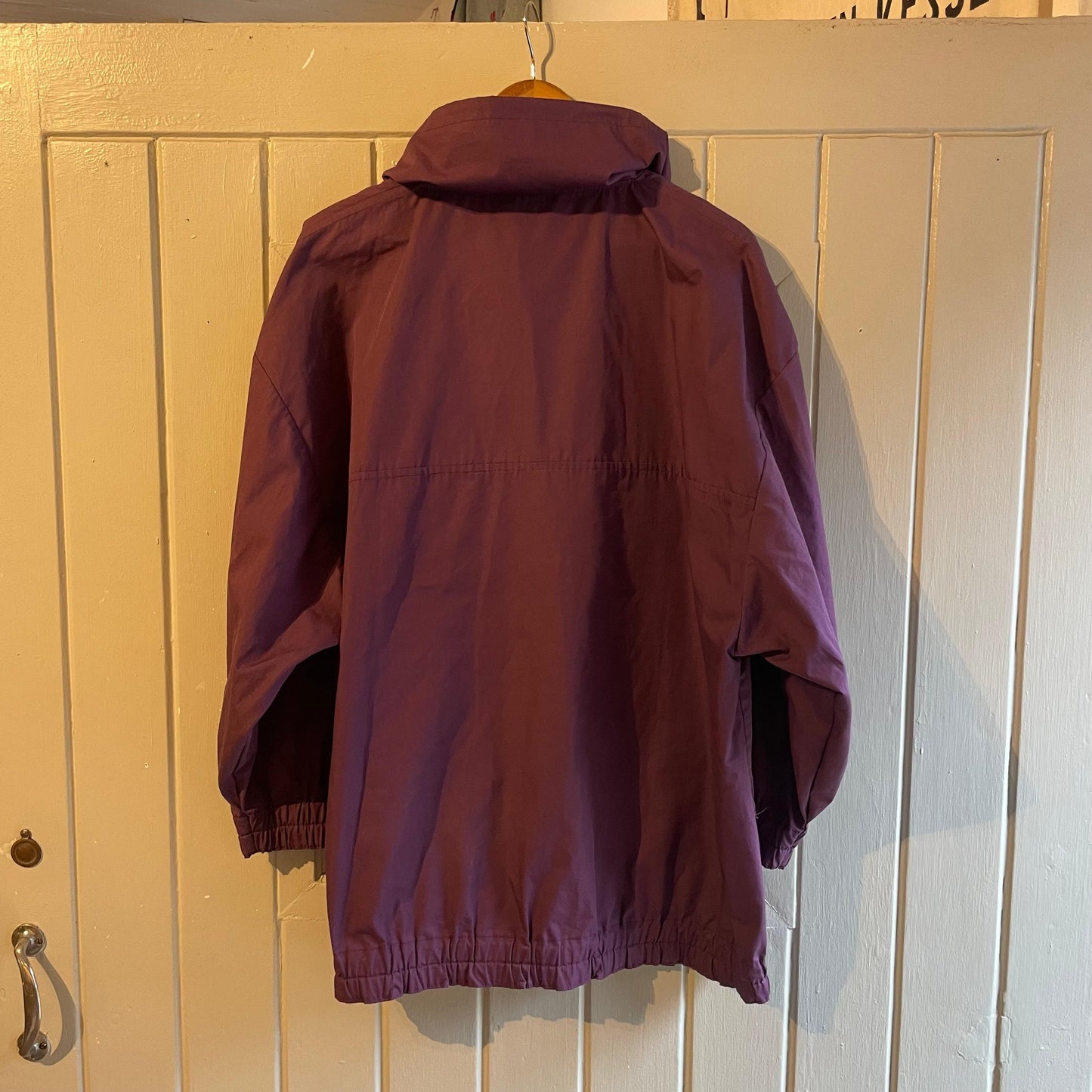 1980s Purple Pullover Smock Jacket