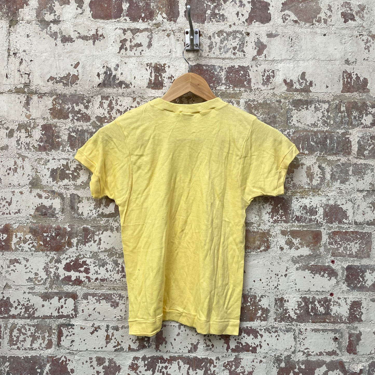 Vintage 1960s Yellow Holstar Raglan Blank T-Shirt