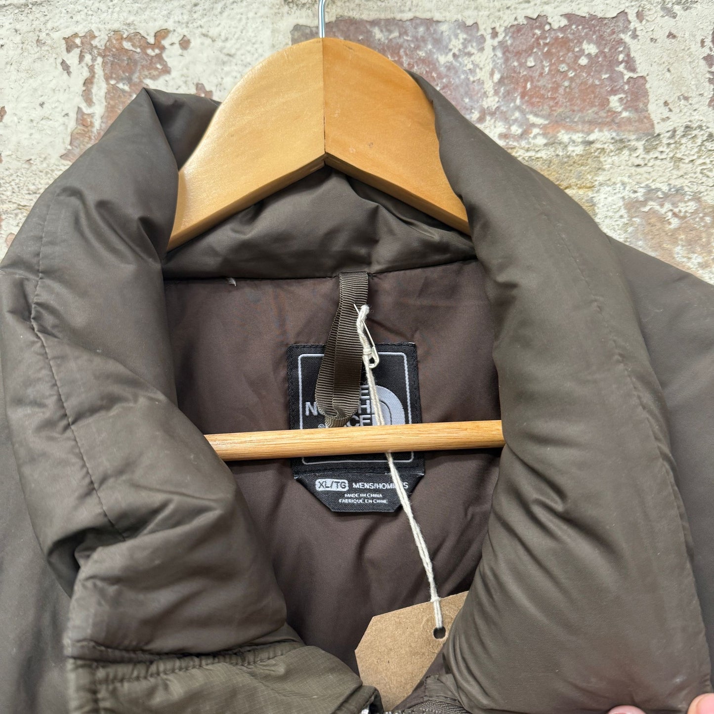 2000s Brown North Face Puffer Gilet Jacket