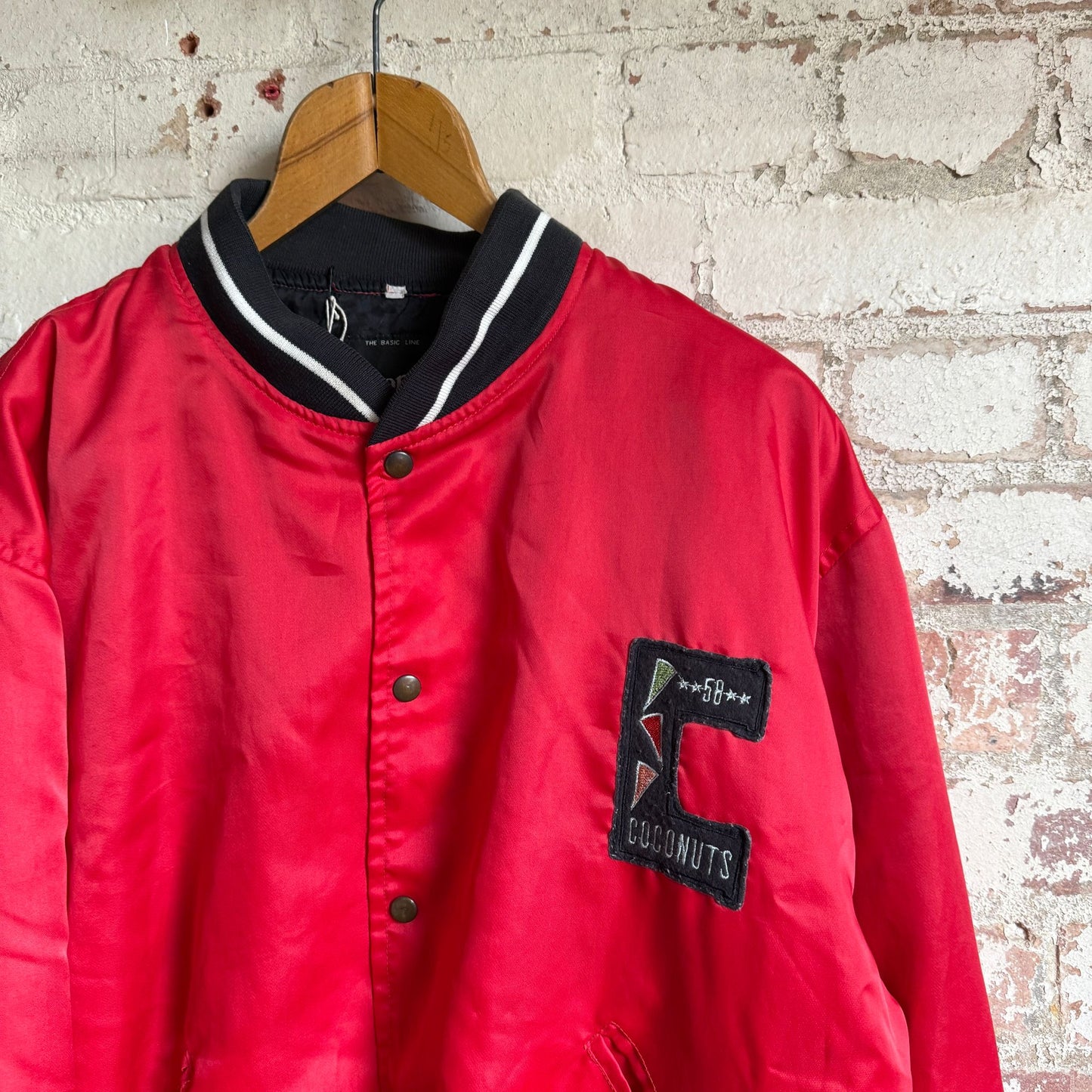 1980s Red College Bomber Jacket