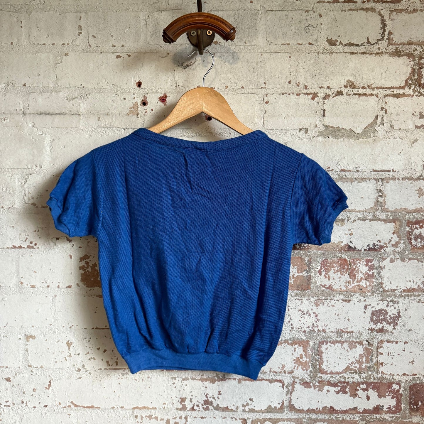 1960s Blue Short Sleeve Sweatshirt T-Shirt