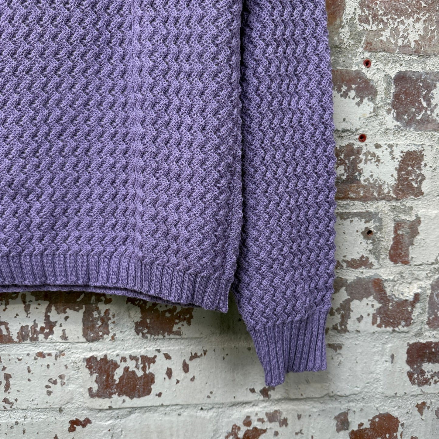 1960s Purple Wool Knitted Jumper