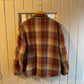 1970s Red Checkered Wool Lined Jacket Shirt
