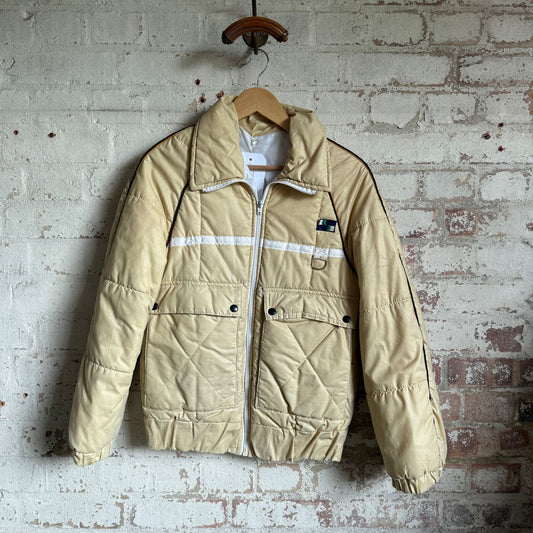 1970s Cream Padded Jacket