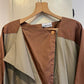 1970s Brown and Grey Unusual Design Cotton Jacket