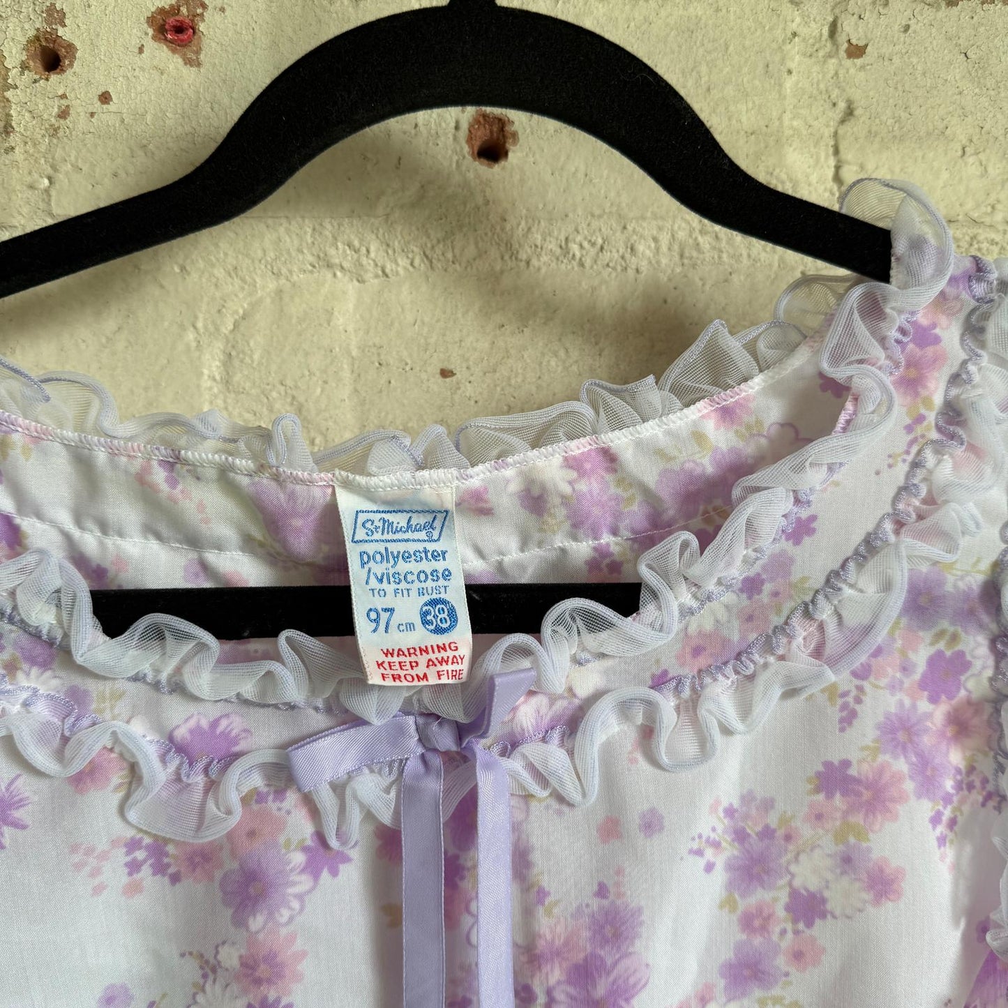 1980s St Michael Baby Doll Night Dress