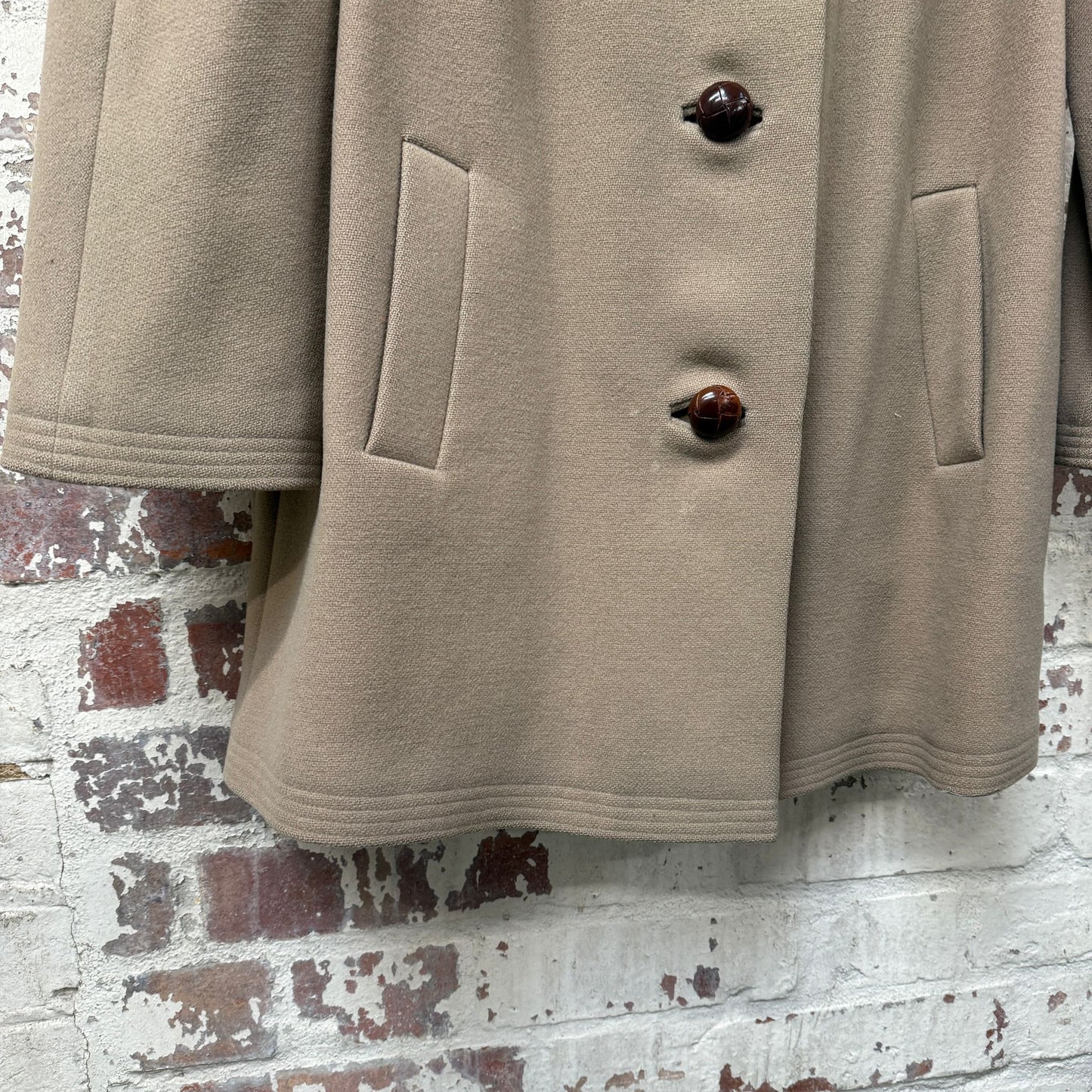 1950s Cream Wool Coat