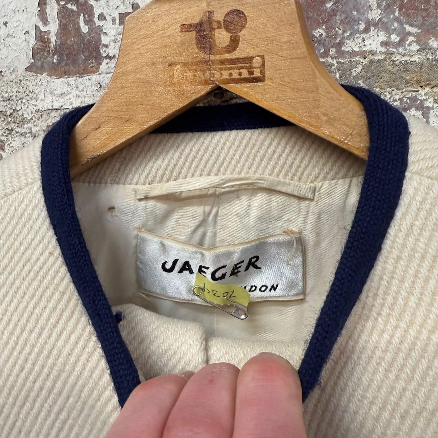 1960s Cream Jaeger Wool Coat and Skirt