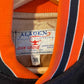 1980s Black and Orange Wool Varsity College Bomber Jacket