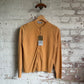 1970s Orange Knitted Cardigan Jumper