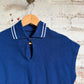 1960s Blue Unusual Sleeveless Knitted Shirt