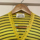1970s Yellow Stripe Knitted Top