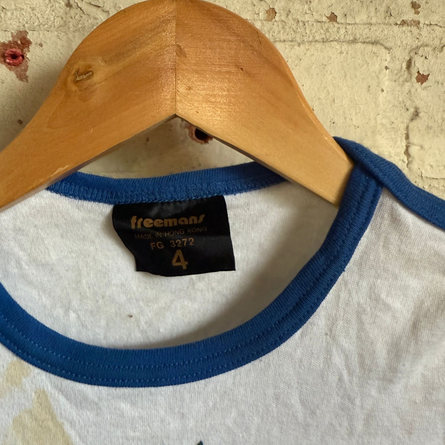 1970s White Clown Graphic Kids T-shirt