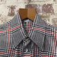 1970s Checkered Dead Stock Italian Button Up Shirt