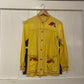 1970s Yellow Embroidered Cotton Blouse Shirt