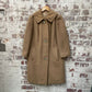 Vintage 1960s Beige Camel Long Jacket Coat