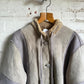 1970s Unusual Leather Shearling French Coat