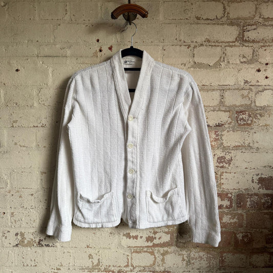 1960s White Van Hausen Towelling Cardigan