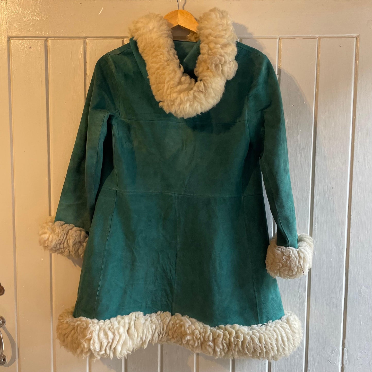 1960s Emerald Green Penny Lane Afghan Coat