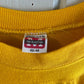 1960s Yellow Rayon Long Sleeve Graphic Top