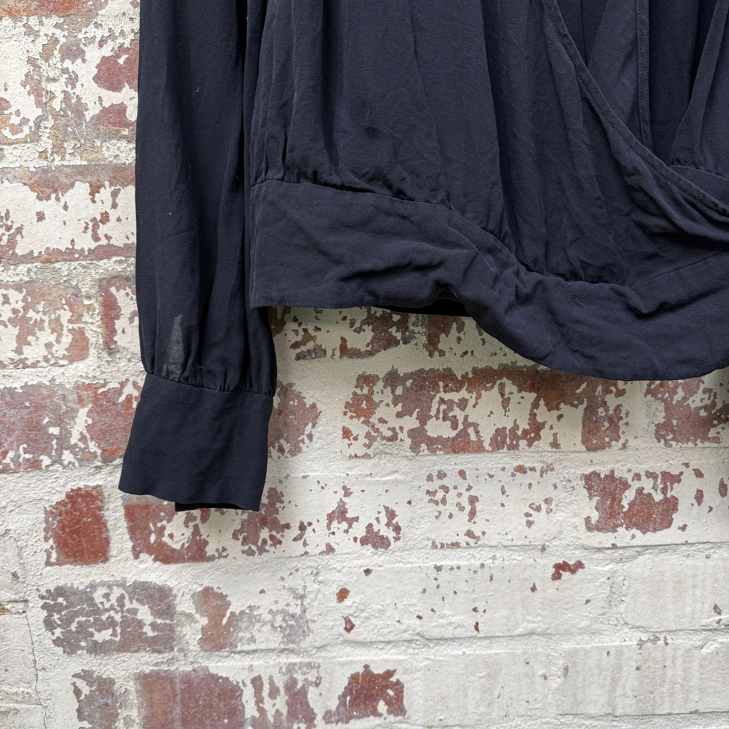 Black Silk Jasper Conrad Blouse Top